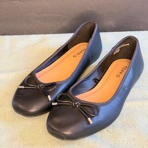 Torrid Black Flats with Bow Detail